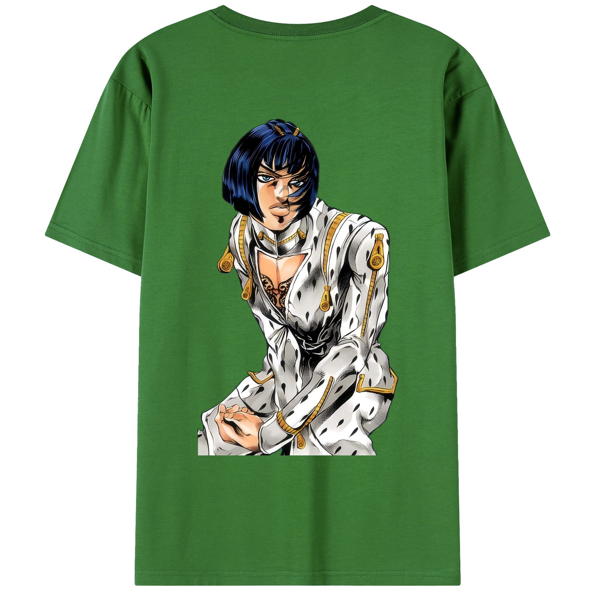 （画像用） ジョジョの奇妙な冒険 ブローノ?ブチャラティ JoJo's Bizarre Adventure Bruno Bucciarati レディース半袖Tシャツ(バックプリント)